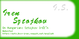 iren sztojkov business card